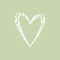 PPD Servietten Pure Heart green