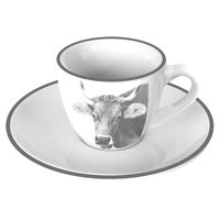 STEINLIN Espressotasse mit Untertasse Kuh