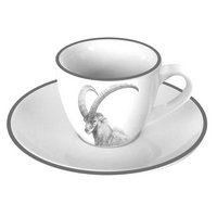 STEINLIN Espressotasse mit Untertasse Steinbock