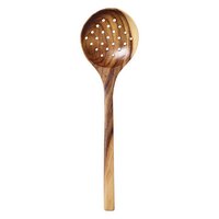 DUTCHDELUXES Holzlöffel mit Löchern Akazie 34.5 cm