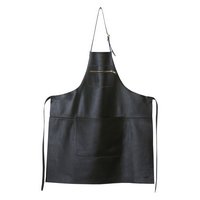 DUTCHDELUXES Schürze Zipper Leder black