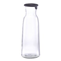 ZELLER Glaskaraffe mit Silikondeckel 1 l
