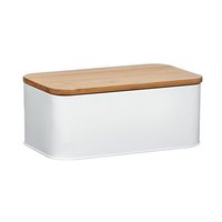 ZELLER Brotkasten weiss Bamboo