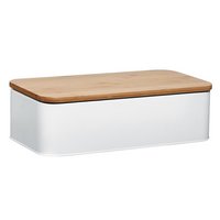 ZELLER Brotkasten weiss Bamboo