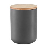 ZELLER Vorratsdose anthrazit mit Deckel Bamboo 1150 ml