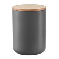 ZELLER Vorratsdose anthrazit mit Deckel Bamboo 1500 ml