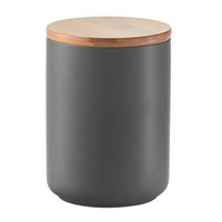 ZELLER Vorratsdose anthrazit mit Deckel Bamboo 650 ml