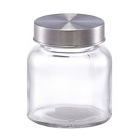 ZELLER Vorratsglas mit Deckel Metall Mini 150ml