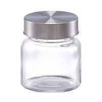 ZELLER Vorratsglas mit Deckel Metall Mini 75ml
