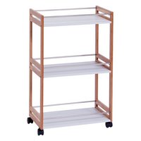 ZELLER Rollwagen Bamboo weiss