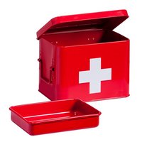 ZELLER Medizinbox Metall rot