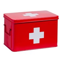 ZELLER Medizinbox Metall rot