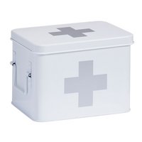 ZELLER Medizinbox Metall weiss