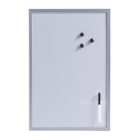 ZELLER Magnet Memobord grau
