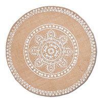 ZELLER Tischset Mandala Leinen natur