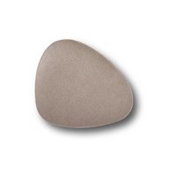 ZELLER Untersetzer Curve Kunstleder metallic taupe