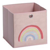 ZELLER Aufbewahrungsbox Rosy Rainbow rosé Vlies
