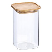ZELLER Vorratsglas mit Bambusdeckel 1400ml