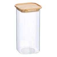 ZELLER Vorratsglas mit Bambusdeckel 1600ml