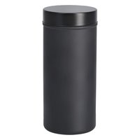 ZELLER Vorratsglas mit Metalldeckel schwarz 1250 ml