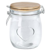 ZELLER Vorratsglas Heart 750 ml