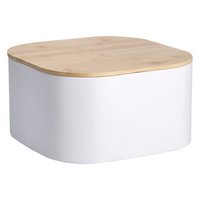 ZELLER Brotkasten weiss Bamboo