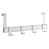 SIRO Türgarderobe mit 4 Haken 404 mm Metall glänzend verchromt
