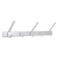 SIRO Garderobenleiste mit 5 Haken 550 mm Aluminium