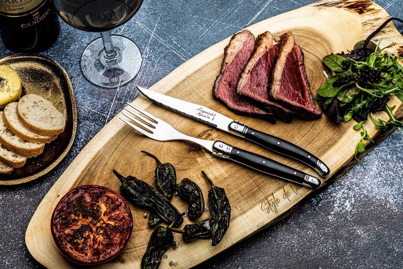 Laguiole Style de Vie Laguiole Premium Line Steakmesser schwarz 
