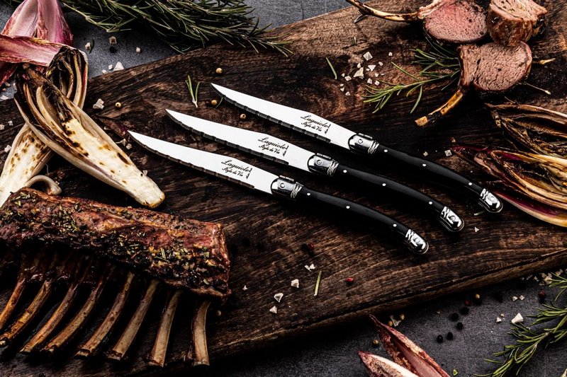 Laguiole Style de Vie Laguiole Premium Line Steakmesser schwarz 