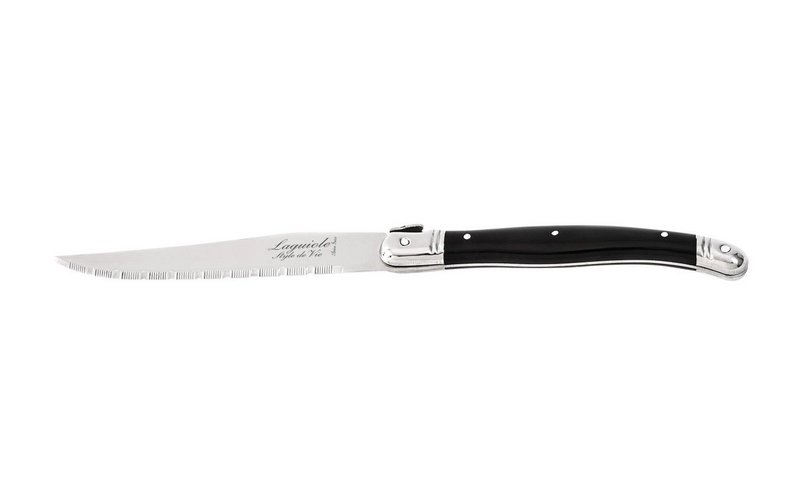Laguiole Style de Vie Laguiole Premium Line Steakmesser schwarz 