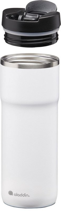 Java Thermavac Leak-Lock Stain. St. Mug 0.47L Snowf. White 