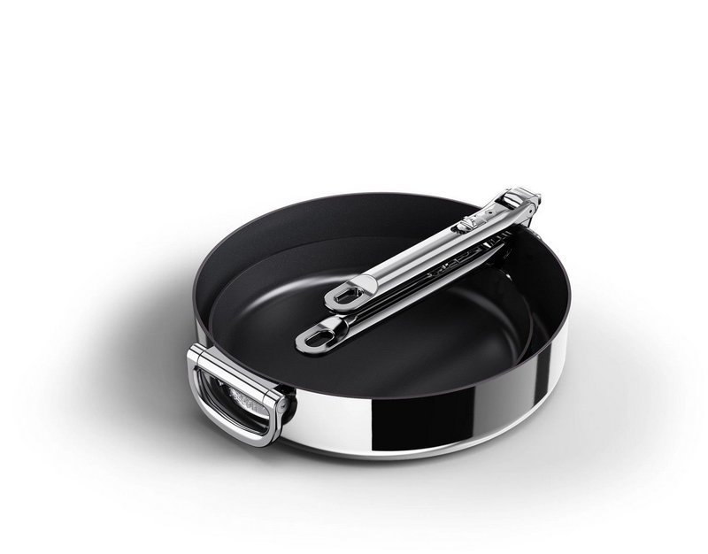 JosephJoseph Bratpfanne Space Steel Klappgriff antihaft 