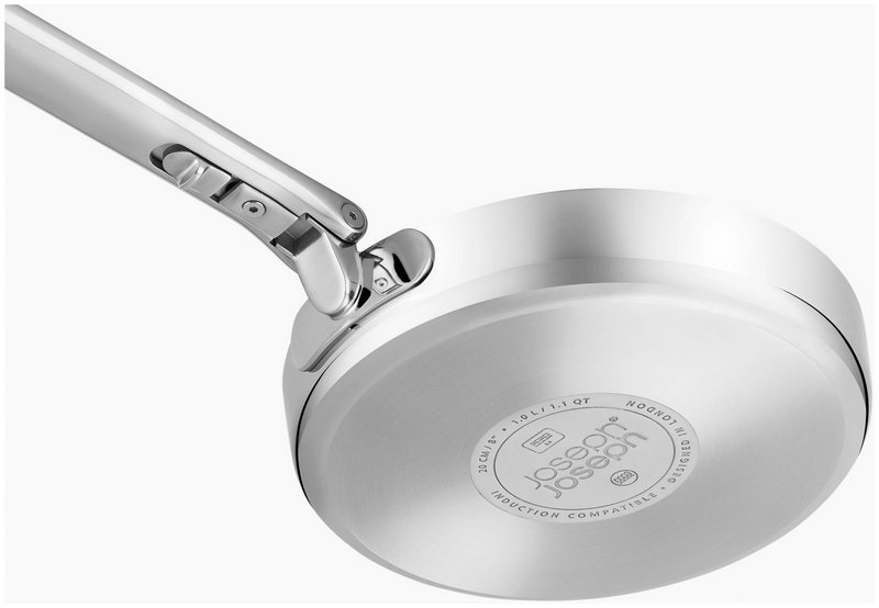 JosephJoseph Bratpfanne Space Steel 20cm Edelstahl mit Klappgriff 