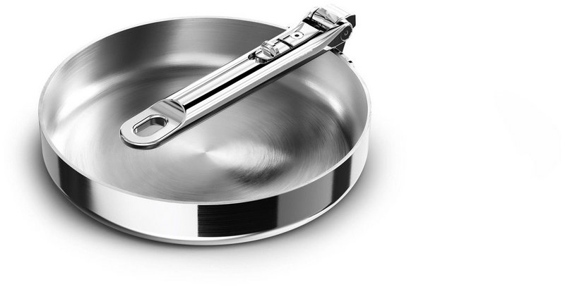 JosephJoseph Bratpfanne Space Steel 20cm Edelstahl mit Klappgriff 