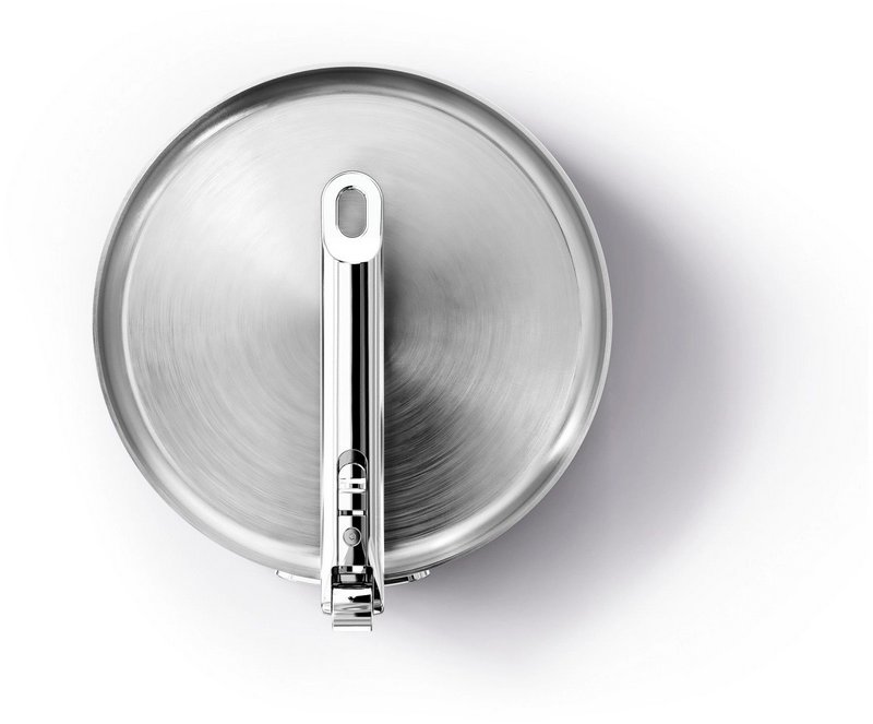 JosephJoseph Bratpfanne Space Steel 24cm Edelstahl mit Klappgriff 
