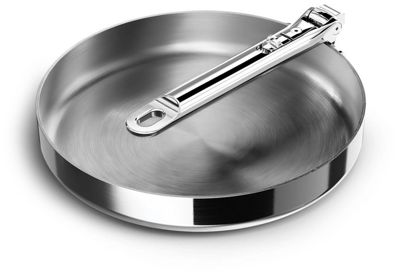 JosephJoseph Bratpfanne Space Steel 24cm Edelstahl mit Klappgriff 