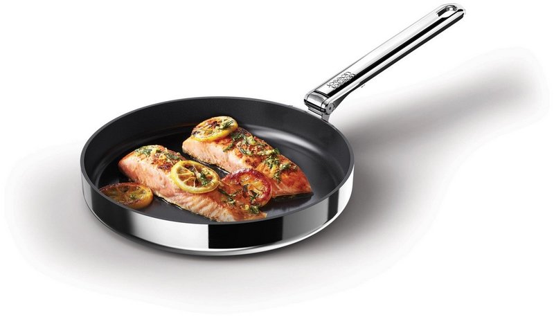 JosephJoseph Bratpfanne Space Steel 24cm Edelstahl Klappgriff antihaft 