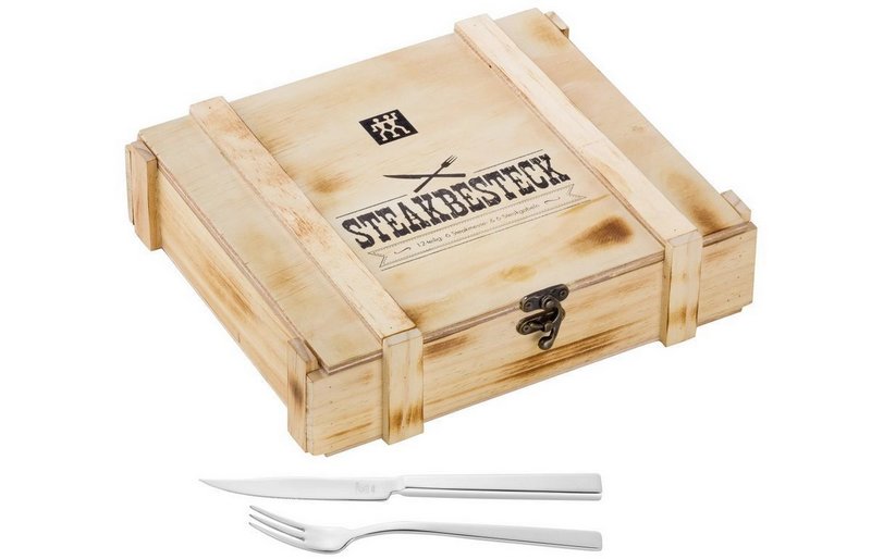 Zwilling Steak Besteckset TWIN in Holzbox 