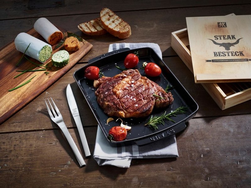 Zwilling Steak Besteckset TWIN in Holzbox 