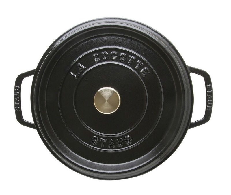Staub Cocotte rund 24 cm schwarz 
