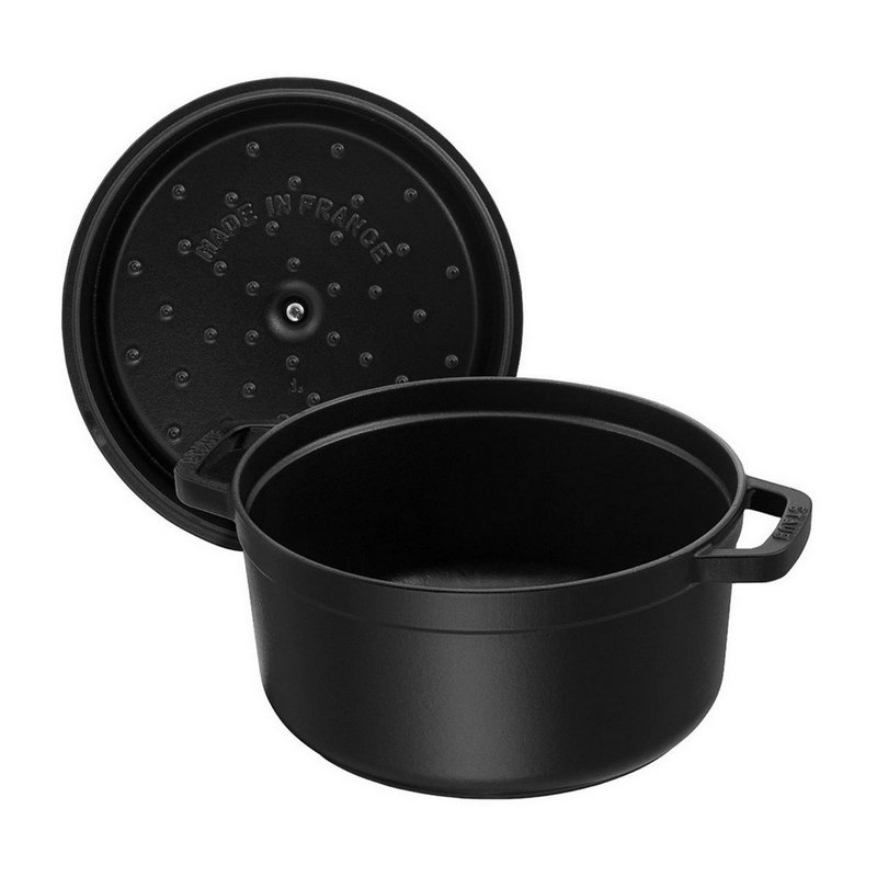 Staub Cocotte rund 28 cm Schwarz 