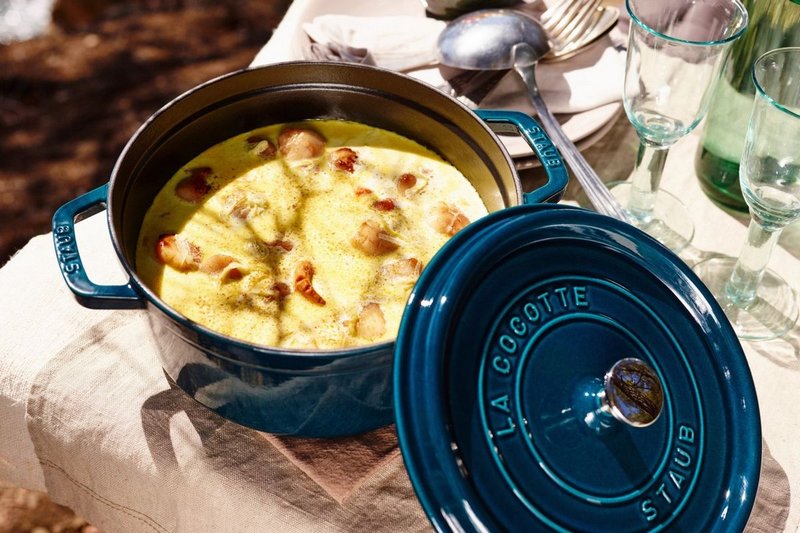 Staub Cocotte rund 28 cm La Mer 