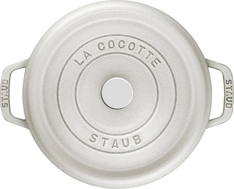 Staub Cocotte rund 20 cm Weisser Trüffel 