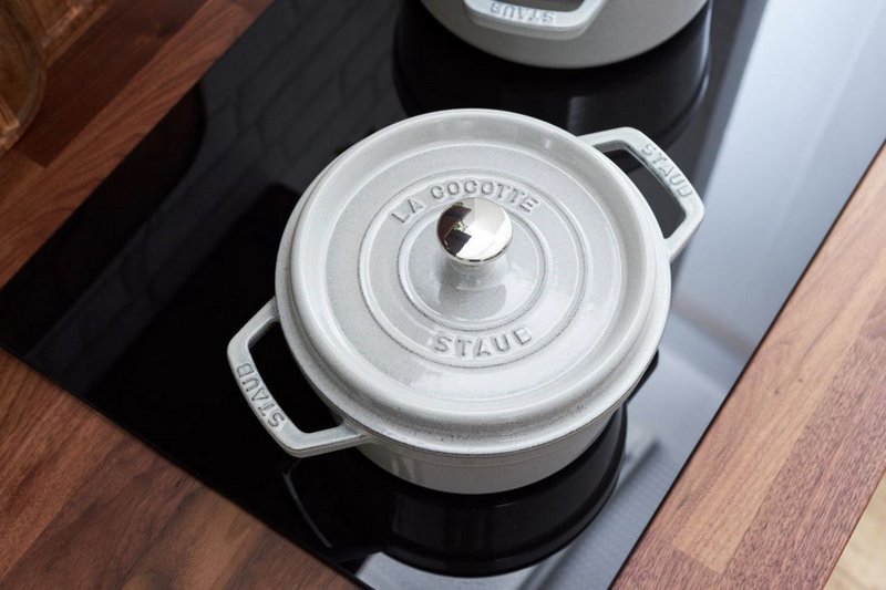 Staub Cocotte rund 20 cm Weisser Trüffel 