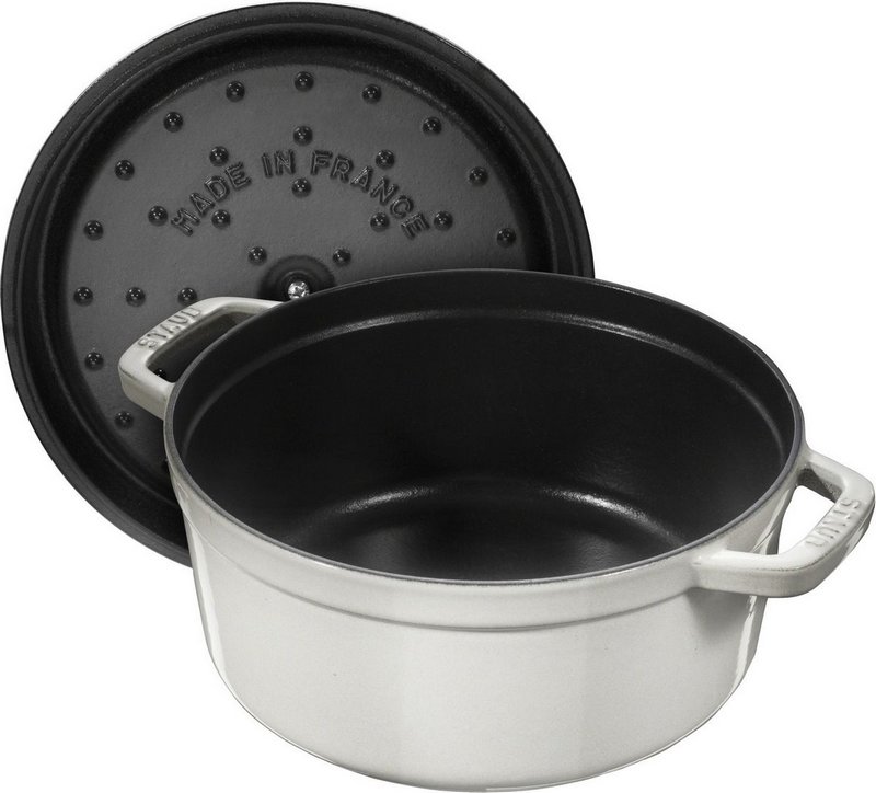 Staub Cocotte rund 28 cm Weisser Trüffel 