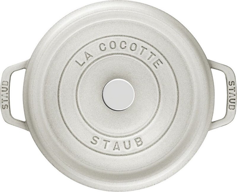 Staub Cocotte rund 28 cm Weisser Trüffel 