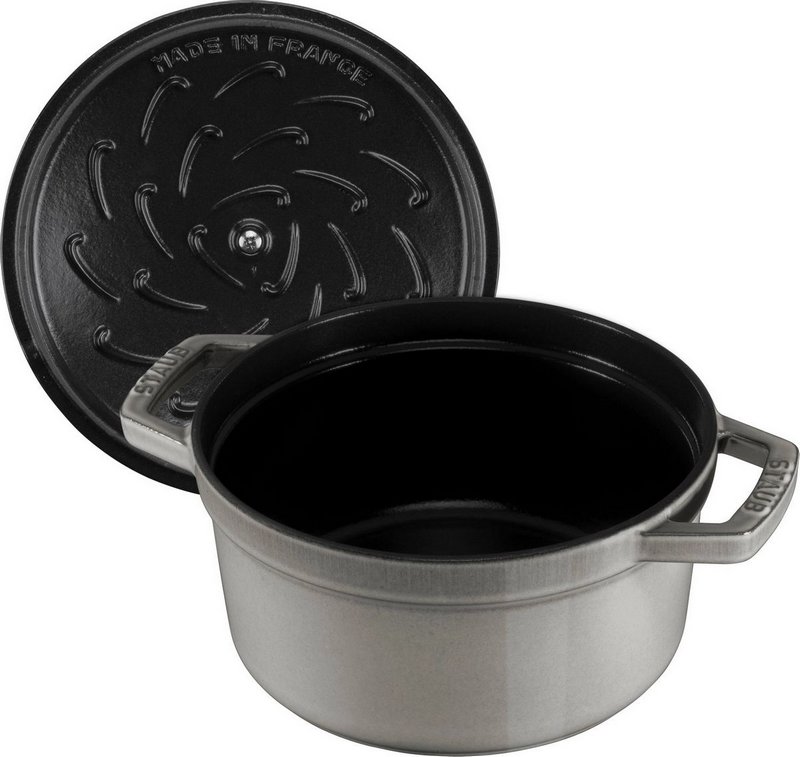Staub Cocotte rund 28 cm Graphit Grau 