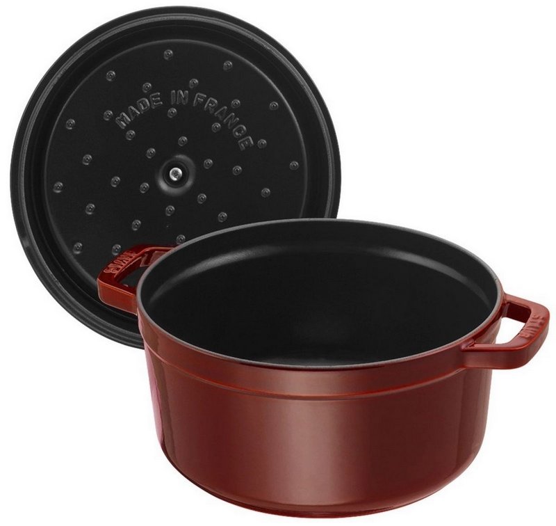 Staub Cocotte rund 22 cm Grenadine Rot 