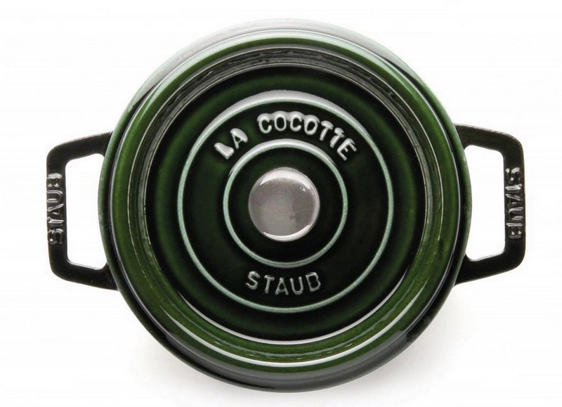 Staub Cocotte rund 24 cm Basilikum Grün 